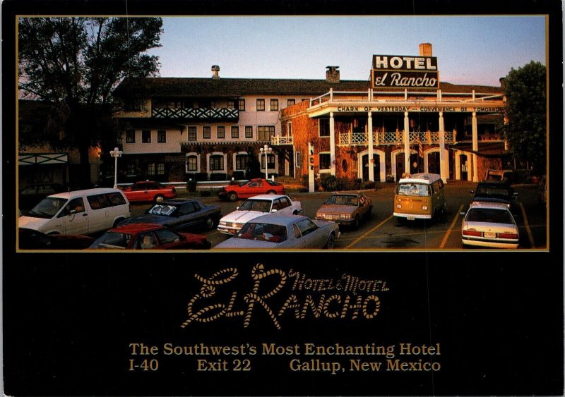 Hotel Motel El Rancho Gallup NM Postcard PC542