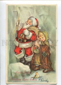 279805 NEW YEAR Christmas SANTA CLAUS Joulupukki ANGEL Old PC