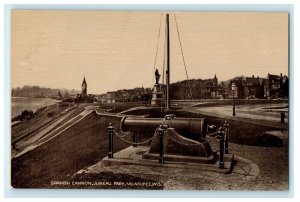 1911 Spanish Cannon Juneau Park Milwaukee Wisconsin WI Postcard 