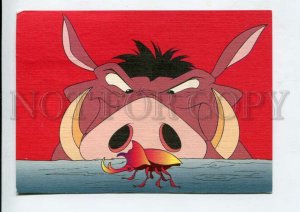 429391 ESTONIA Walt Disney Pumbaa Lion King 1996 RPPC Kuma advertising label