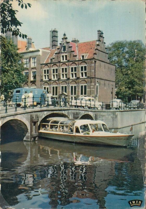 Netherlands Amsterdam bridge pleasure ship 