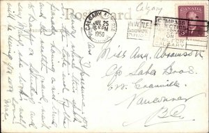 Vintage RPPC Calgary Alberta AB MARCHING BAND PARADE