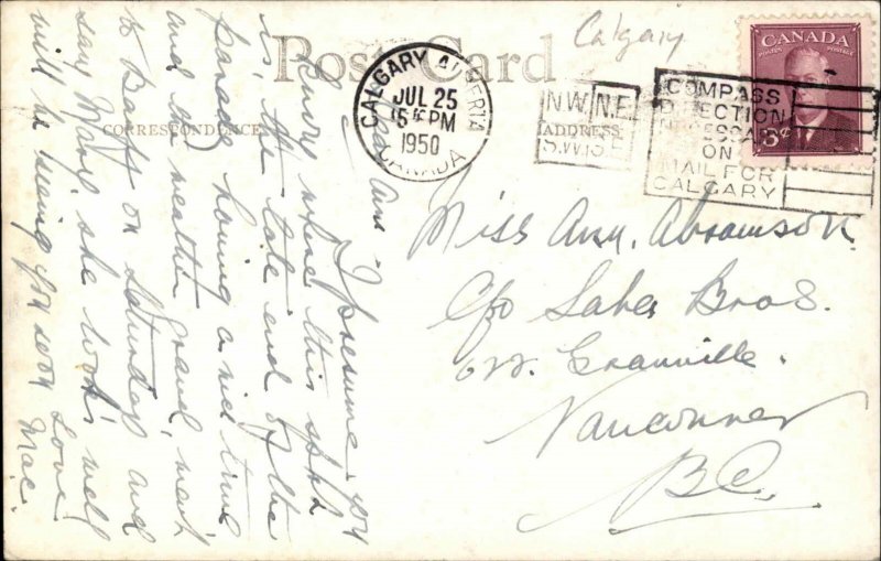 Vintage RPPC Calgary Alberta AB MARCHING BAND PARADE