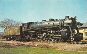 Waterville ME   STEAM LOCOMOTIVE #470  Maine Central Railroad  TRAIN Postcard