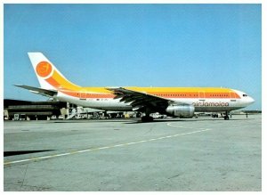 Air Jamaica Airbus A300B4 203 Airplane at JFK Postcard 1983