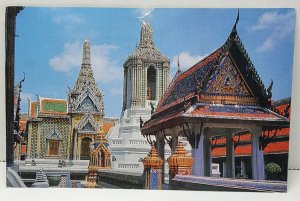 Emerald Buddha Temple Bangkok Vintage Postcard