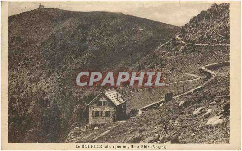 Old Postcard Le Hohneck alt 1366 m Haut Rhin (Vosges)