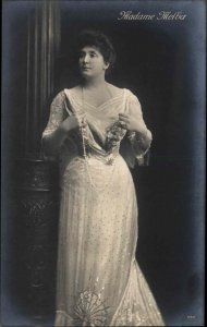 Nellie Melba Australian Opera Singer c1910 Real Photo Postcard