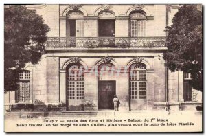 Old Postcard Cluny School of Arts and Metiers Balcony 1st floor Iron Forge Je...