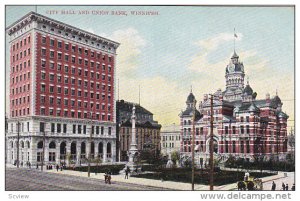 City Hall & Union Bank , WINNIPEG , Manitoba , Canada , 00-10s