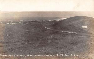 Chamberlain South Dakota Birdseye View Of City Real Photo Postcard K78014