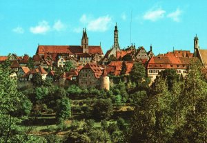Vintage Postcard Rothenburg O D Tauber Gesamtansicht View Bavaria Germany