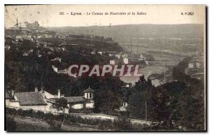 Postcard Old Lyon Le Coteau de Fourviere and Saone