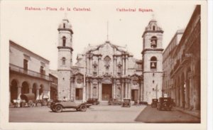 Cuba Havana Cathedral Square Real Photo