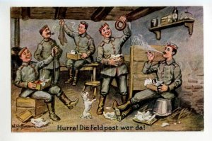 491610 HOFFMANN Propaganda WWI Smoking Soldier CIRCUS trained DOG Germany SWSB