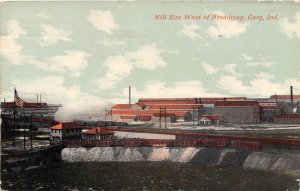 Mill Site West of Broadway Gary Indiana 1914 postcard