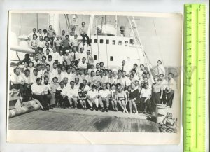 476540 USSR 1973 year 16 Atlantic voyage on the ship Lebedev Vintage PHOTO