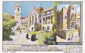 Liebig Trade Card Picturesque Portugal No 4 Universiteit En Hoofdkerk Van Coi...