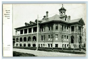 Circa 1910 Sacred Heart Hospital, Garrett , Indiana Vintage Postcard P13