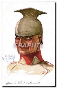 Old Postcard Fantasy Illustrator Dupuis Army Officer Uhland