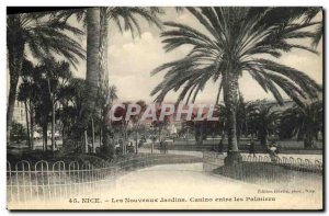 Old Postcard Nice New Casino Gardens between Palms