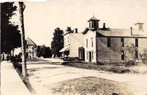 H16/ Bloomingdale Michigan RPPC Postcard c1920 Gazebo Church? School?