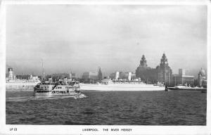 BG19459 liverpool the river mersey ship bateaux uk real photo
