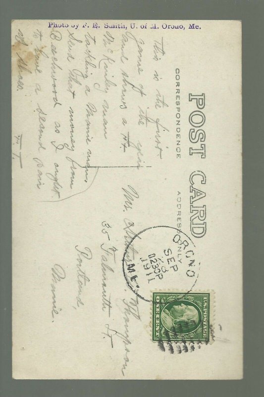 Orono ME RP 1911 FOOTBALL GAME Underway TEAM Referee UNIVERSITY OF MAINE