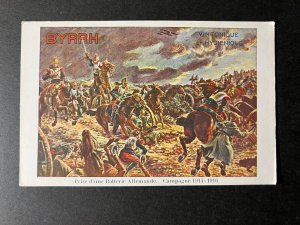 Mint France WWI Postcard 1914 1916 Campaign Plane Horses Soldiers