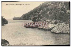 Old Postcard Cassis Calanque of Port Pin