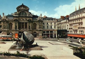 Postcard En Anjou Angers Maine-Et-Loire Place Du Ralliement Et Theatre France