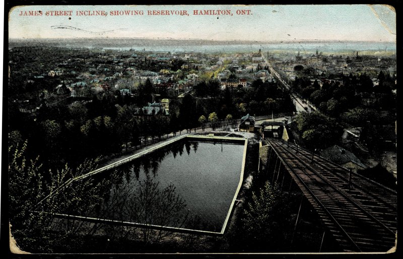 DOLLAR BOX - Canada - Hamilton - incline at reservoir - corner crease