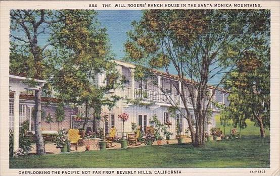 The Will Rogers Ranch House In The Santa Monica Mountains California 1986