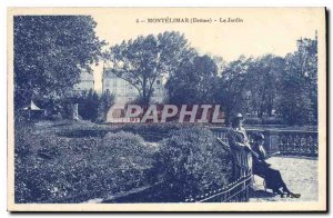 Old Postcard Montelimar Drome Garden