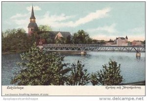 Sweden Eskilstuna Kyrkan och Jarnvagsbron