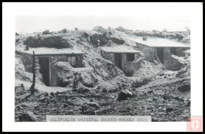 Goldfields Original Dogout Houses 1903 (RPPC)