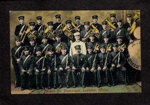 ME Fanfare St Dominique School Band Lewiston Maine PPC Private Post Card