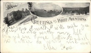 White Mountains NH Multi View Bethlehem c1900 Private Mailing Card