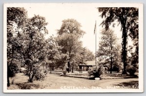 Salem OH Centennial Park RPPC Ohio Real Photo Postcard X23
