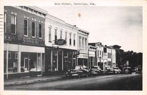 Cambridge Wisconsin Main Street, Rexall Drug Store Vintage Postcard U10881