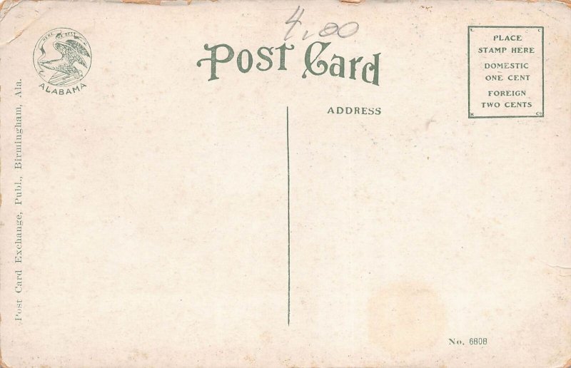 J82/ Birmingham Alabama Postcard c1920s Italis Garden Massey Home 185