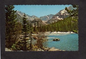 CO Bear Lake Rocky Mountain National Park Colorado Postcard