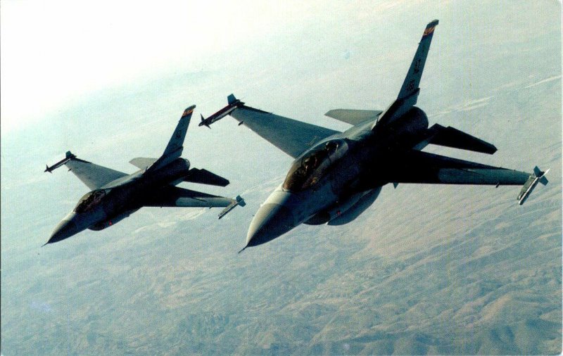 F-16D & C Fighting Falcons Vintage Postcard Standard View Card 