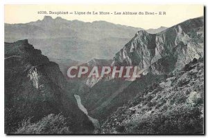 Old Postcard Dauphine line Mure The Abimes Drac