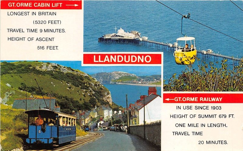 US58 UK Wales Llandudno telecabine Gt. Orme cabin lift and tramway