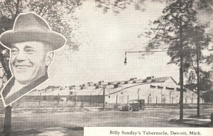 Billy Sunday's Tabernacle Missionary Baptist Church Detroit MI Vintage Postcard