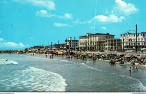 New Jersey Cape May Beach Scene With Sun Bathers 1971