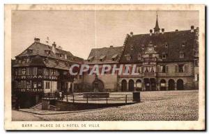 Old Postcard Barr Place De L Hotel De Ville