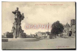 Old Postcard Angouleme Monument Carnot