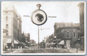 SIOUX FALLS SD PHILLIPS AVE ANTIQUE COLLAGE REAL PHOTO POSTCARD RPPC trolley